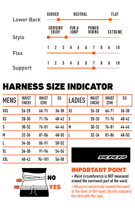 Kite waist pre-shaped back logo